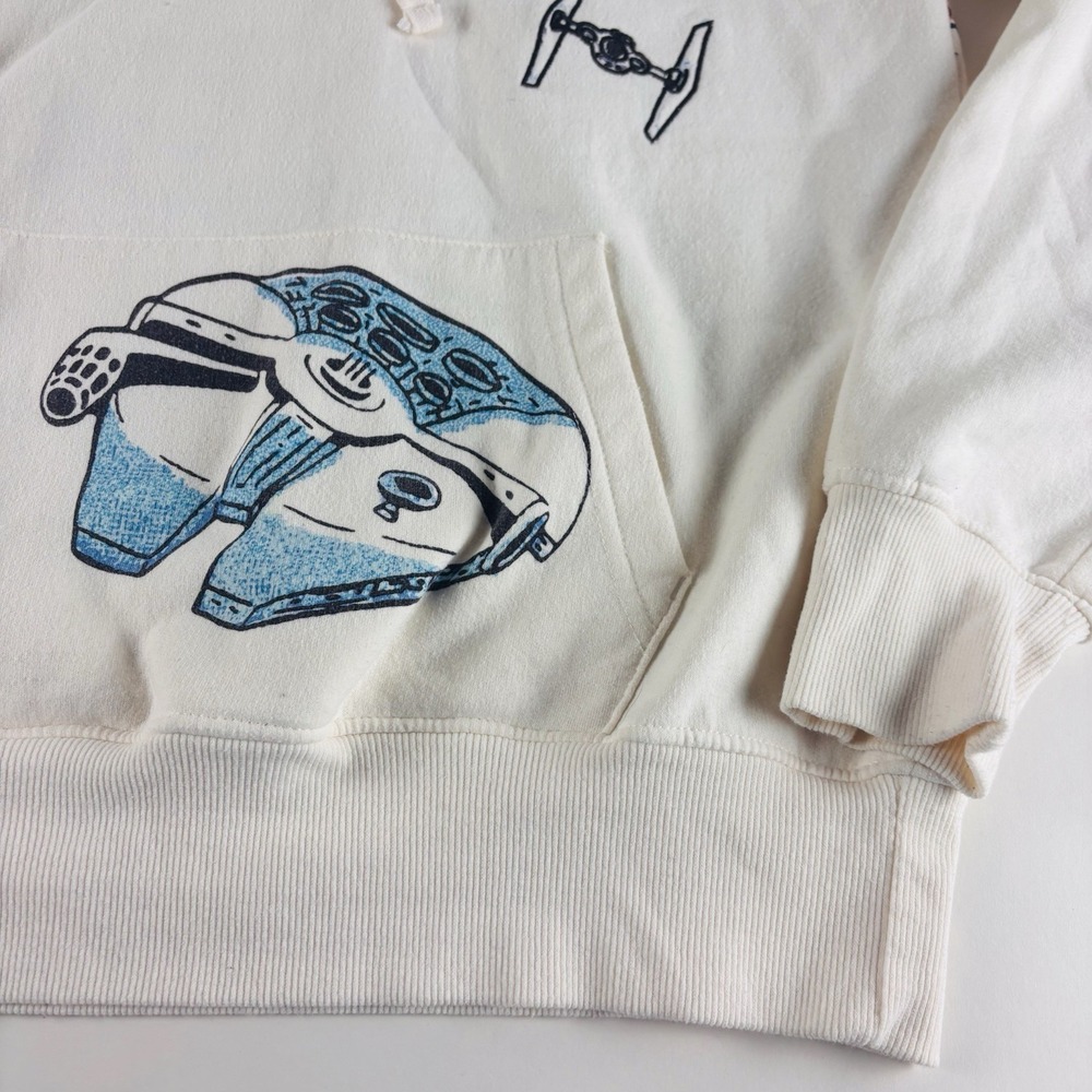 Star Wars Mens‎ Small Hoodie Disney 100 Years Target Exclusive Skywalker Cream - Picture 5 of 9